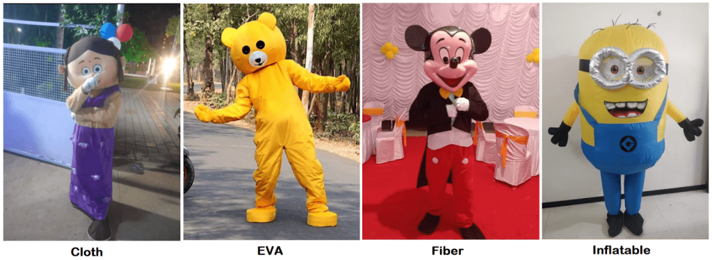 What are the different types of cartoon character mascot costumes ...